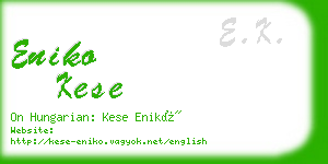 eniko kese business card